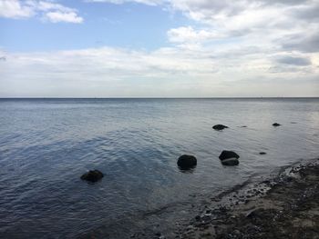 Scenic view of sea against sky