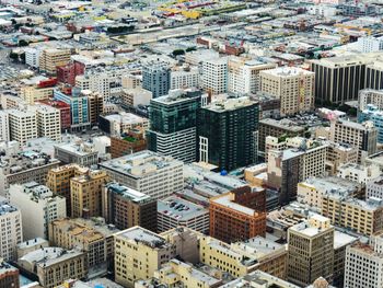 Aerial view of buildings in city