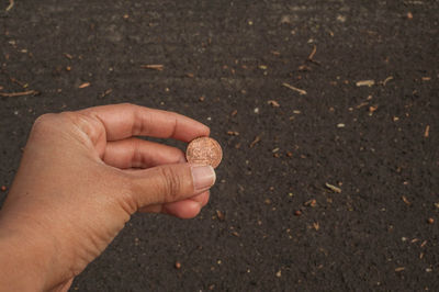 Close-up of cropped hand