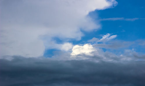 Low angle view of clouds in sky