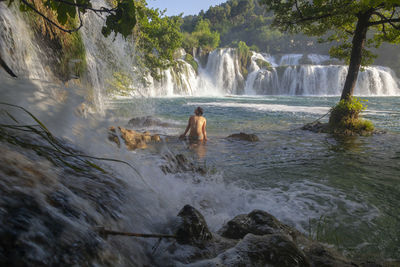 Skradinski buk waterfall in krka national park, croatia