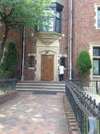 Trees in front of building