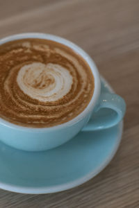 Close-up of coffee on table