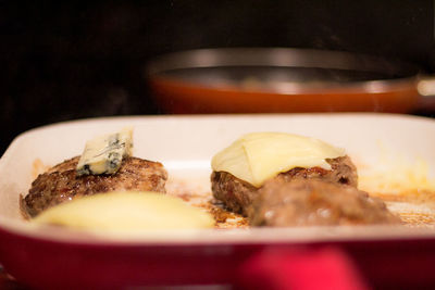 Close-up of food in plate