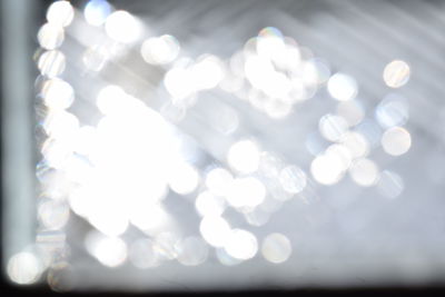 Defocused image of lights