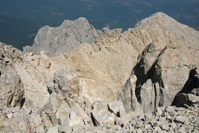 Panoramic view of rock formations