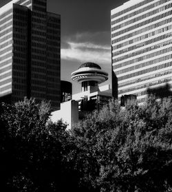 Low angle view of buildings against sky