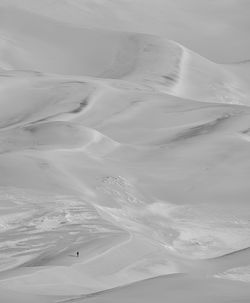 Scenic view of desert during winter