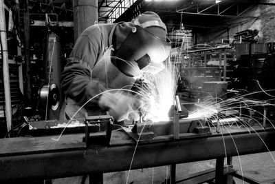 Man working in factory