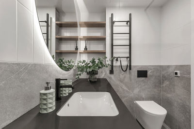 Interior of bathroom