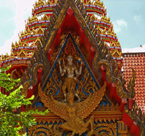 Low angle view of temple