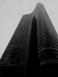 Low angle view of modern building against sky