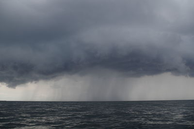 Storm clouds over sea