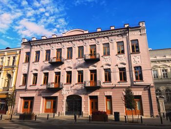 Low angle view of historical building against sky