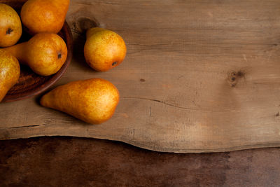 Close-up of fruits on table