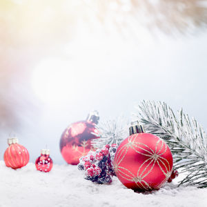 Close-up of christmas decoration