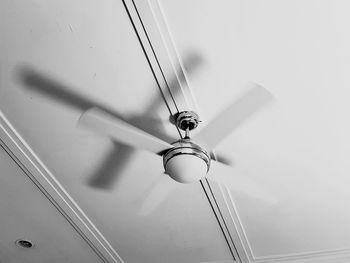 Ceiling fan in a stark way. 