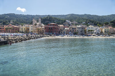 The beautiful beach of laigueglia