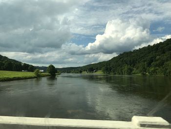 Scenic view of river against sky