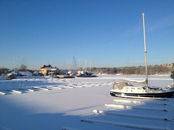 View of snow covered landscape