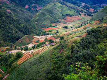 High angle view of landscape