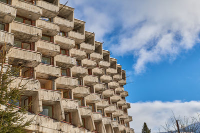 Low angle view of building against sky