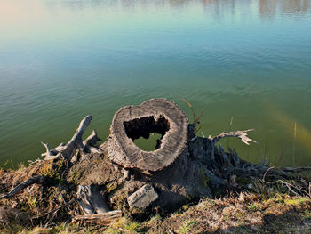 Close-up of water in lake