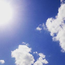 Low angle view of cloudy sky