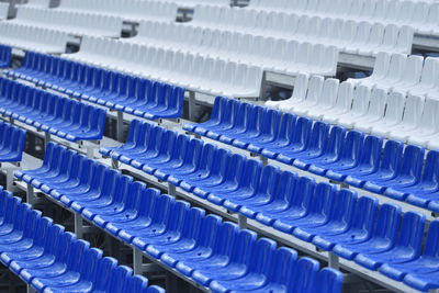 Full frame shot of empty seats