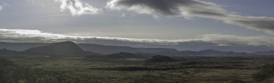 Panoramic view of landscape against sky