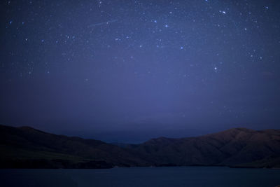 Scenic view of landscape at night