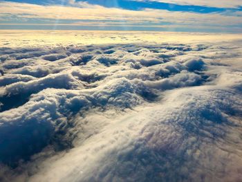 Aerial view of cloudscape