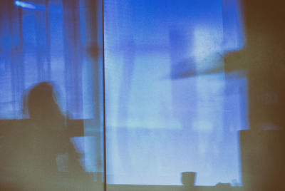 Close-up of tree against blue sky