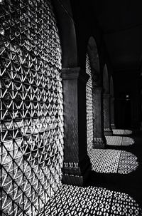 Sunlight falling on floor in building