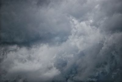 Low angle view of storm clouds in sky