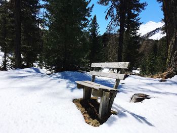 Scenic view of snow field against sky