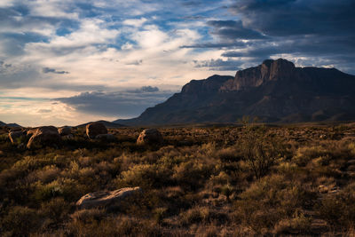 Scenic view of landscape against sky