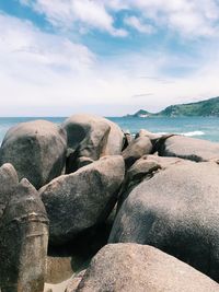 Scenic view of sea against sky