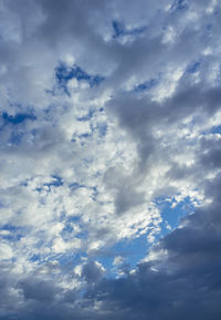 Low angle view of clouds in sky