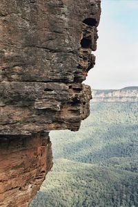 Rock formations in sea