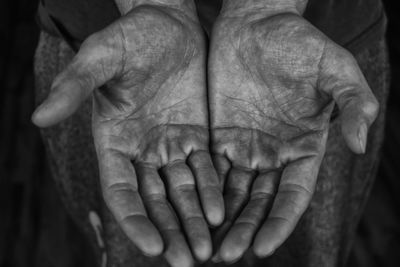 Close-up of hands