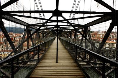 Footbridge over river