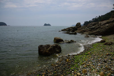 Scenic view of sea against sky