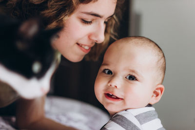 Portrait of cute baby girl