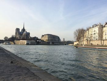 River with buildings in background