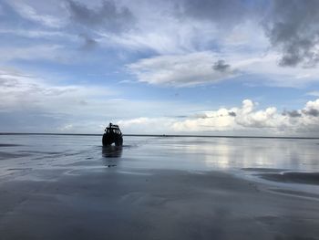 Scenic view of sea against sky