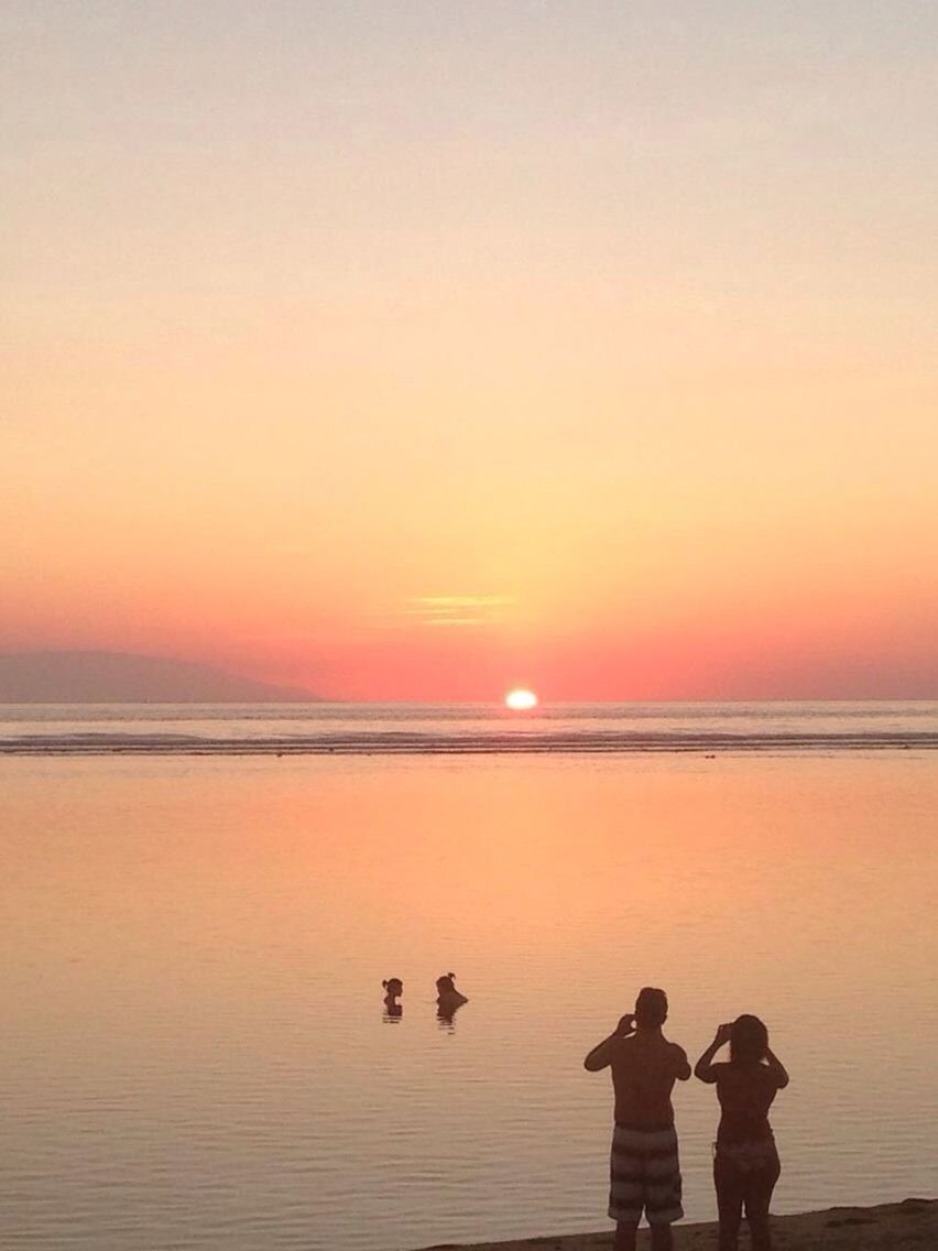 VIEW OF SEA AT SUNSET