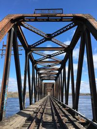 Old prince of wales bridge between ontario and quebec 