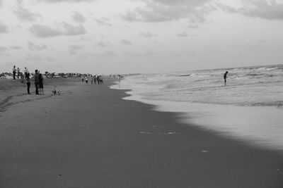 Group of people on beach