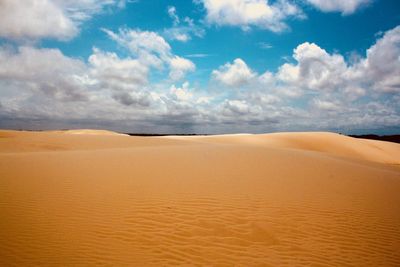 Scenic view of desert against sky